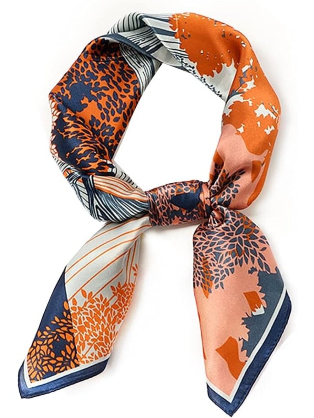Luxurious 100% Pure Mulberry Silk Square Scarf for Women - Versatile Head & Neck
